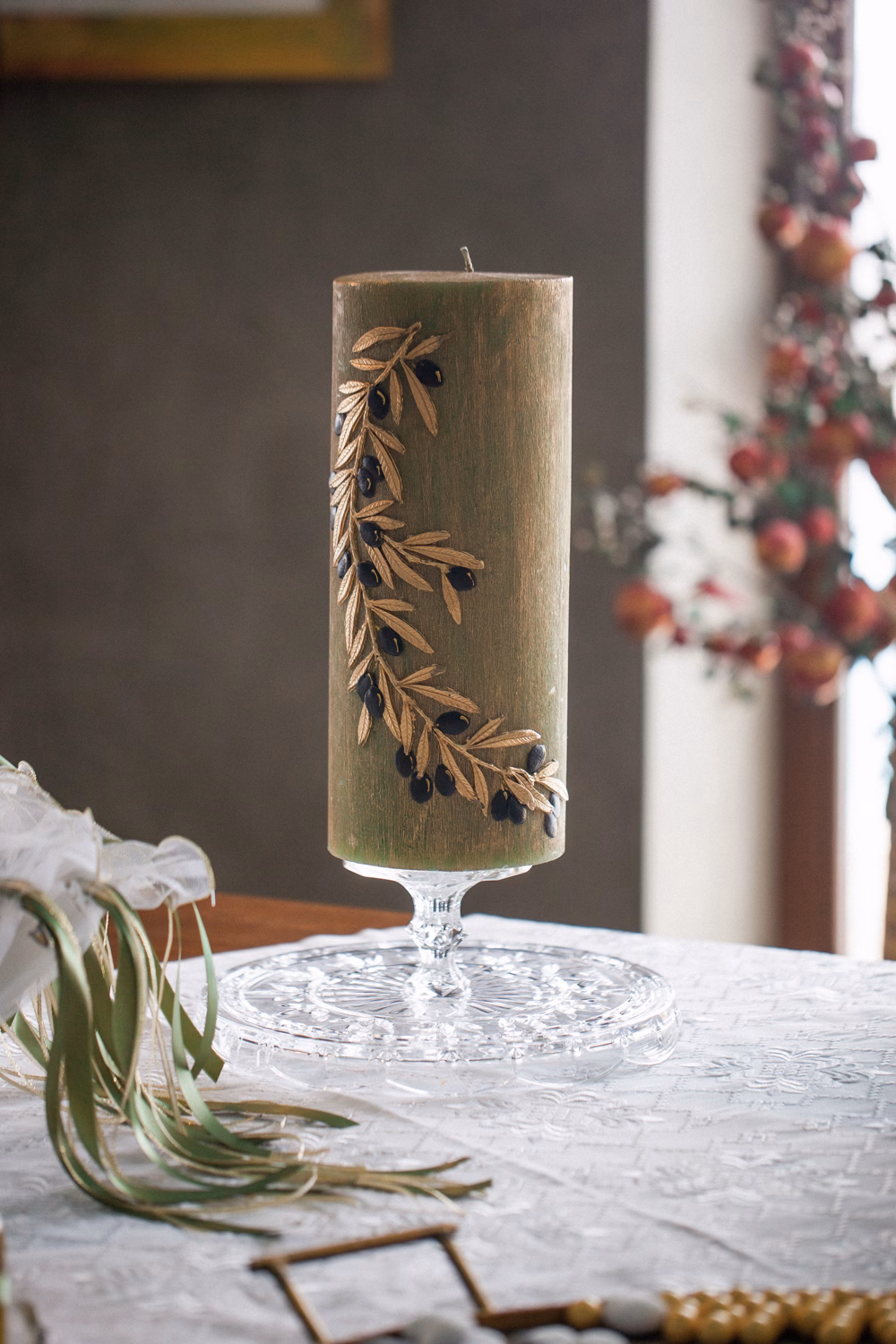 Γάμος με ελιά και παραδοσιακά ελληνικά στοιχεία